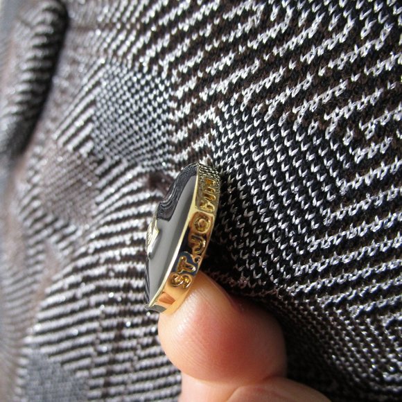 St. John Collection Metallic Gray Plaid Double Breasted Skirt Suit 10 Formal - Picture 6 of 16